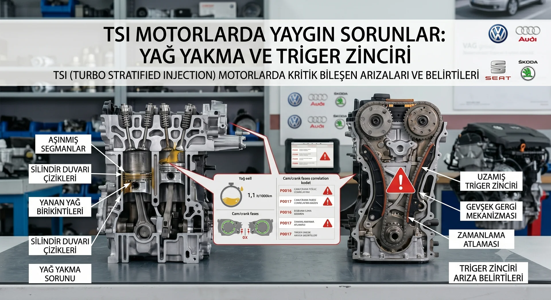 TSI Motorlarda Yağ Yakma ve Triger Zinciri Sorunu: Bilmeniz Gerekenler